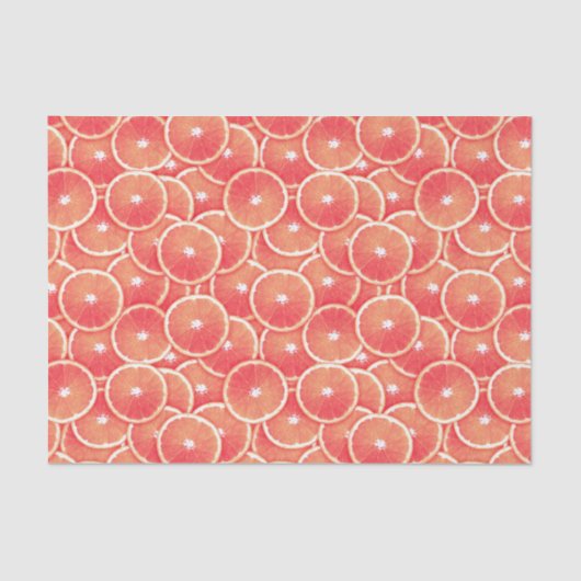 Roze grapefruitmoes tissuepapier (Voorkant)