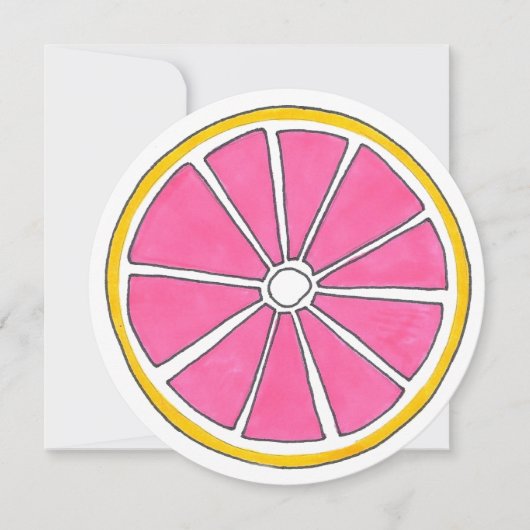 Roze grapefruits Citrus Fruit Tropical Beach Brunc Kaart (Voorkant)