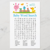 Roze, grappige Baby word scramble game (Voorkant)