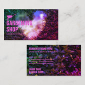 Roze grasmuur in de wasmachine visitekaartje (Voorkant / Achterkant)