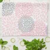 Roze Gray Dahlia Kitchen Tea Towel Theedoek (Gevouwen)