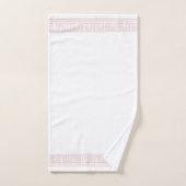 Roze Grecian Frieze Design Bad Handdoek (Handdoek)