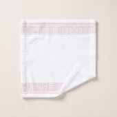 Roze Grecian Frieze Design Bad Handdoek (Wasdoekje)