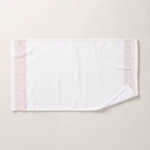Roze Grecian Frieze Design Bad Handdoek (Handdoek)