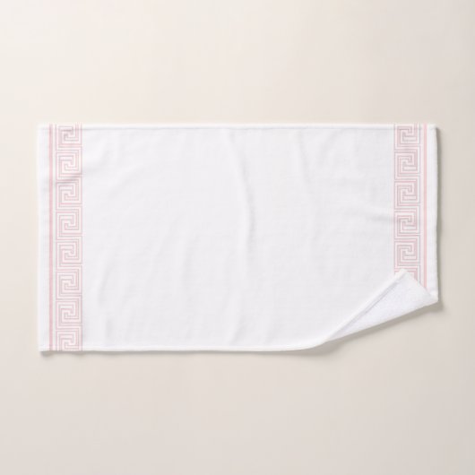 Roze Grecian Frieze Design Bad Handdoek (Handdoek)