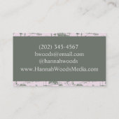  Roze Green Hollywood Hills Toile Visitekaartje (Achterkant)