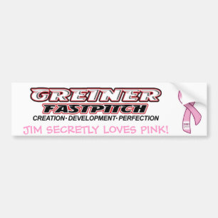 Roze Greiner Fastpitch Bumpersticker