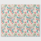 Roze Grevillea en Eucalyptus Cadeaupapier (Vlak)