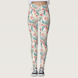 Roze Grevillea En Eucalyptus Leggings