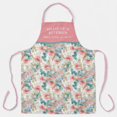 Roze Grevillea en Eucalyptus Schort (Voorkant)