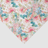 Roze Grevillea en Eucalyptus Tissuepapier (Detail)