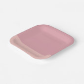 Roze grid meisje baby shower bord (Gebogen)