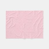 Roze Grieks sleutelpatroon Fleece Deken (Voorkant (Horizontaal))