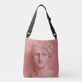 Roze Griekse vrouwen tas. Crossbody Tas