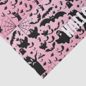 Roze Griezelfeest Weefsel Kunst Tissuepapier (Detail)