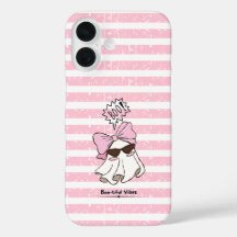 Roze Griezelige Cute Geest Telefoon Hoesje