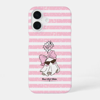 Roze Griezelige Cute Geest Telefoon Hoesje iPhone 16 Hoesje