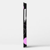 Roze grijs abstract naadloos patroon met cirkels. Case-Mate iPhone case (Achterkant / Links)