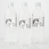 Roze Grijs Baby Meisje Waterfles Labels Waterfles Etiket (Flessen)