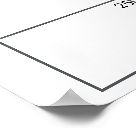 Roze Grijs Boho Typografie Baby shower Guess Datum Poster (Hoek)