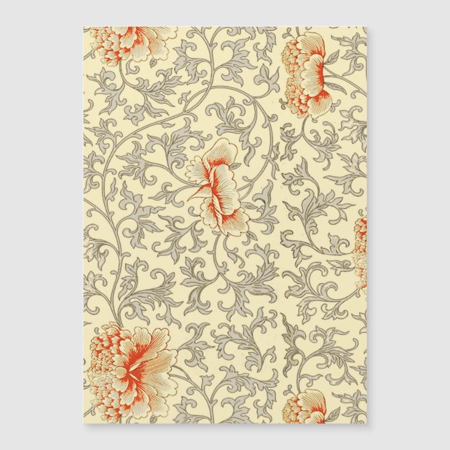  Roze Grijs Botanische Bloemen (Voorkant)