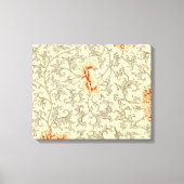  Roze Grijs Botanische Bloemen Canvas Afdruk (Voorkant)