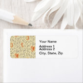  Roze Grijs Botanische Bloemen Etiket (Insitu)