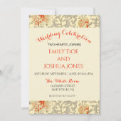  Roze Grijs Botanische Bloemen Kaart (Voorkant)