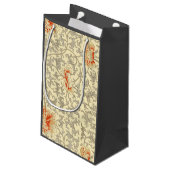  Roze Grijs Botanische Bloemen Klein Cadeauzakje (Achterkant Gekanteld)