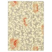  Roze Grijs Botanische Bloemen Klembord (Achterkant)