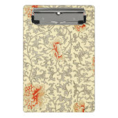  Roze Grijs Botanische Bloemen Mini Klembord (Voorkant)