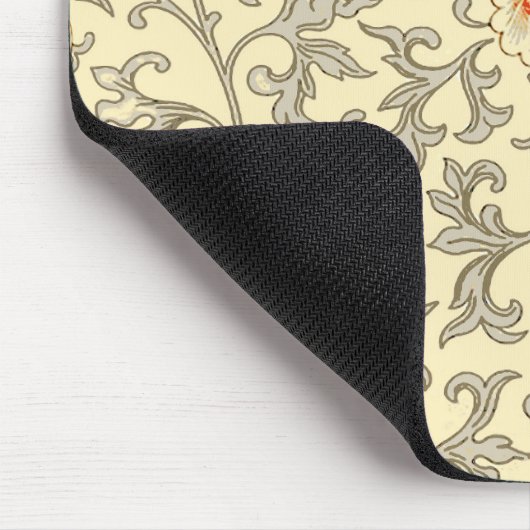  Roze Grijs Botanische Bloemen Muismat (Hoek)