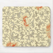  Roze Grijs Botanische Bloemen Muismat (Voorkant)