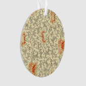  Roze Grijs Botanische Bloemen Ornament (voorkant)