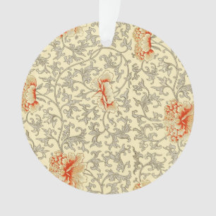  Roze Grijs Botanische Bloemen Ornament