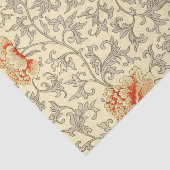  Roze Grijs Botanische Bloemen Tissuepapier (Detail)