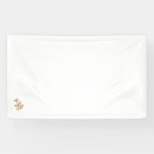 roze, grijs bruine illustratie Vinylbanner Spandoek (Horizontaal)