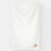 roze, grijs bruine illustratie Vinylbanner Spandoek (Verticaal)