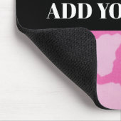 Roze Grijs Camo Militaire Patroon Muismat (Hoek)