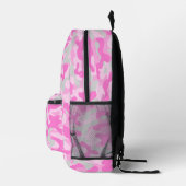 Roze Grijs Camouflage Bedrukte Rugzak (Rechts)
