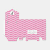 Roze grijs chevron koala beer baby shower gunst do bedankdoosjes (Uitgevouwen)