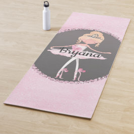 Roze & Grijs Couture Ballerina Meisjes Persoonlijk Yogamat