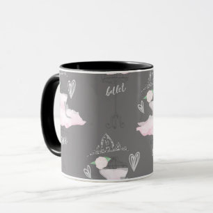 Roze & Grijs Couture Ballerina Meisjes Whimsical C Mok