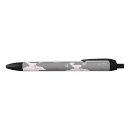 Roze & Grijs Couture Ballerina Meisjes Whimsisch S Zwarte Inkt Pen