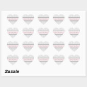 Roze Grijs Damask Baby shower Favor Stickers (Vel)