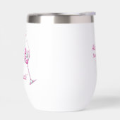 Roze & Grijs Diamant Wijnglas Bachelorette Party (Links)