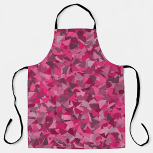 Roze Grijs Driehoek Patroon Schort