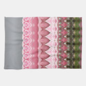 Roze grijs en groen theedoek (Horizontaal)
