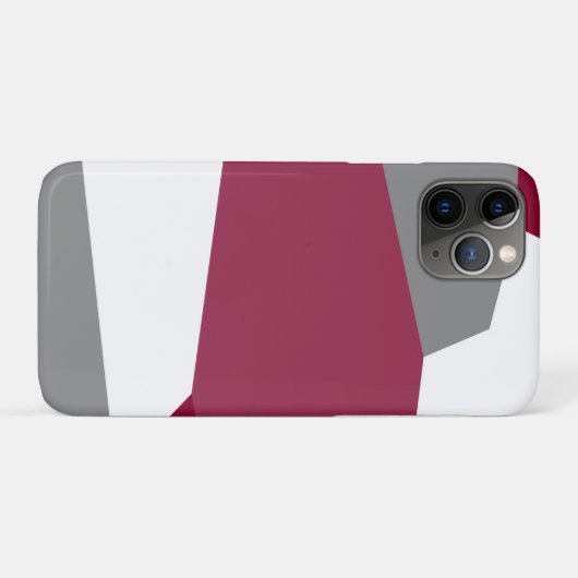 Roze grijs en wit Abstract Case-Mate iPhone Case (Achterkant (horizontaal))