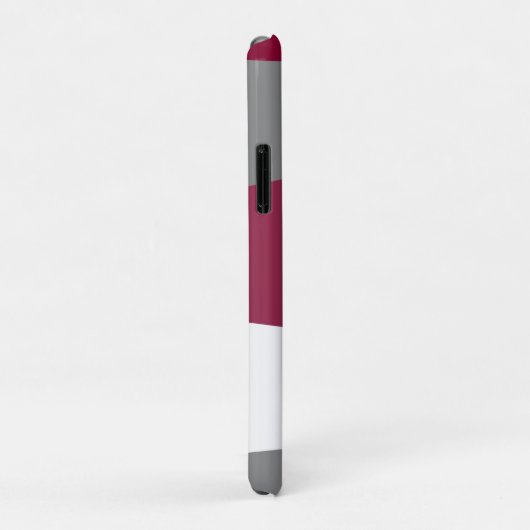 Roze grijs en wit Abstract Case-Mate iPhone Case (Achterkant/rechts)